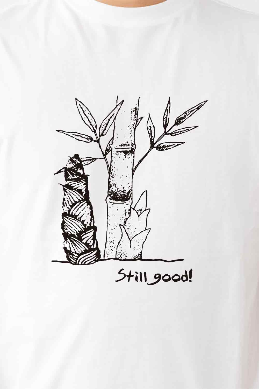 【Still good!】若竹の元気!/伸びすぎた筍Tシャツ -Bamboo shoot Tee/cotton 100%/size:S-XXL