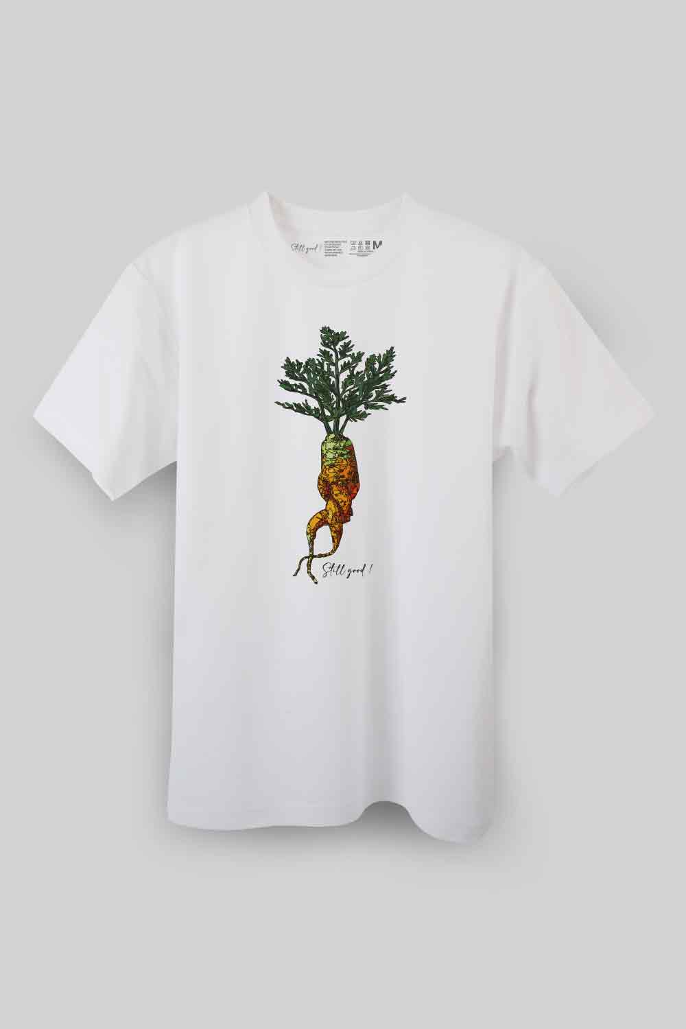 【Still good!】個性的な一枚!/待ち人ニンジンTシャツ -Waiting Carrot Tee/cotton 100%/size:S-XXL