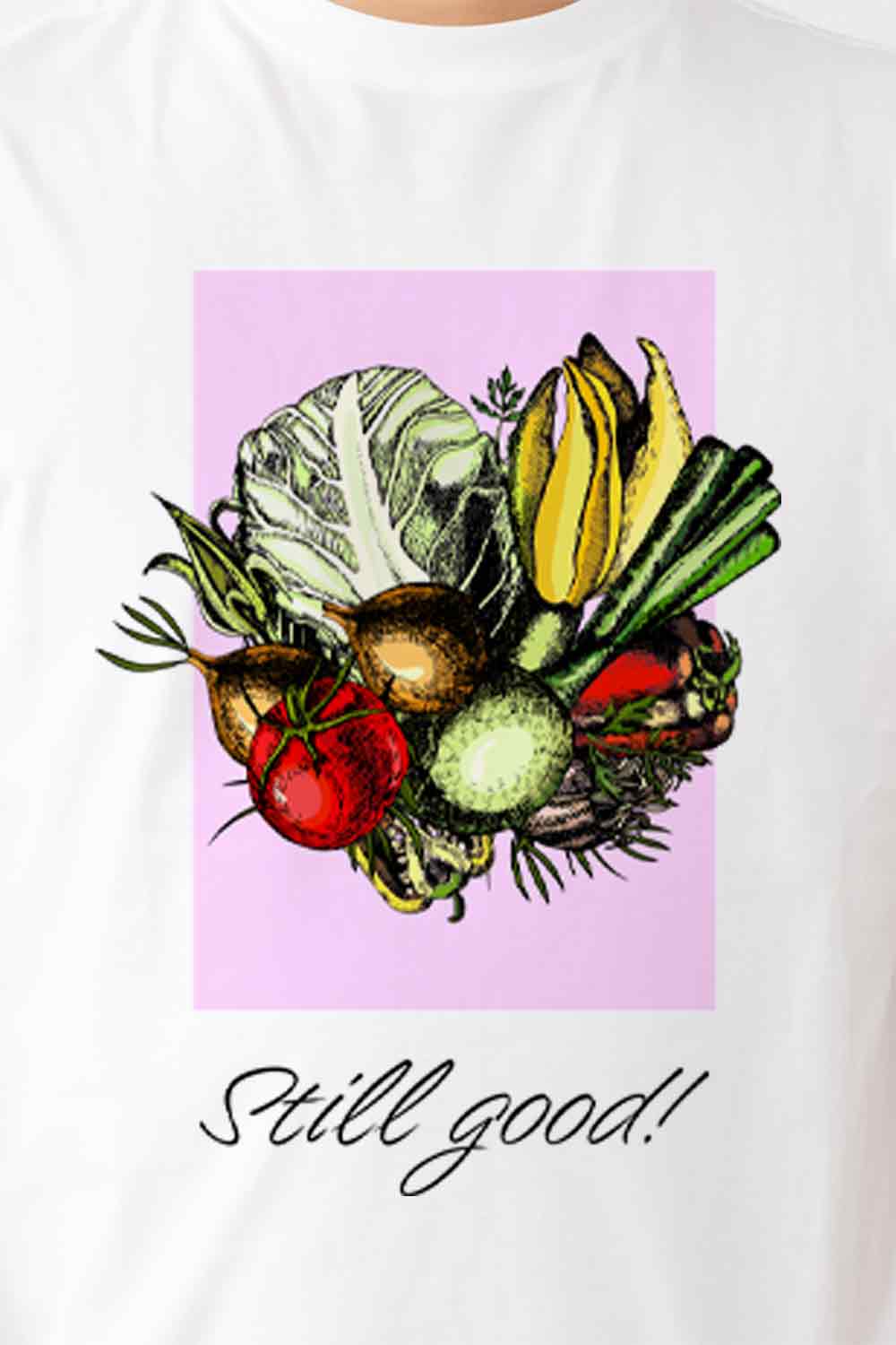 【Still good!】規格外野菜パーティーTシャツ - Wonky Veggie Party Tee/cotton 100%/size:S-XXL