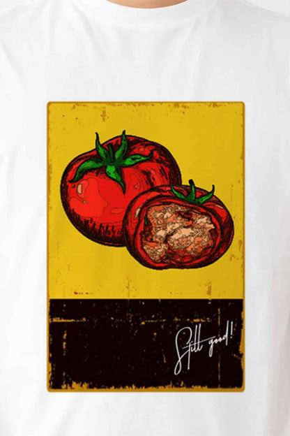 【Still good!】鳥との共有トマトTシャツ - Tomato's Delight Tee/cotton 100%/size:S-XXL