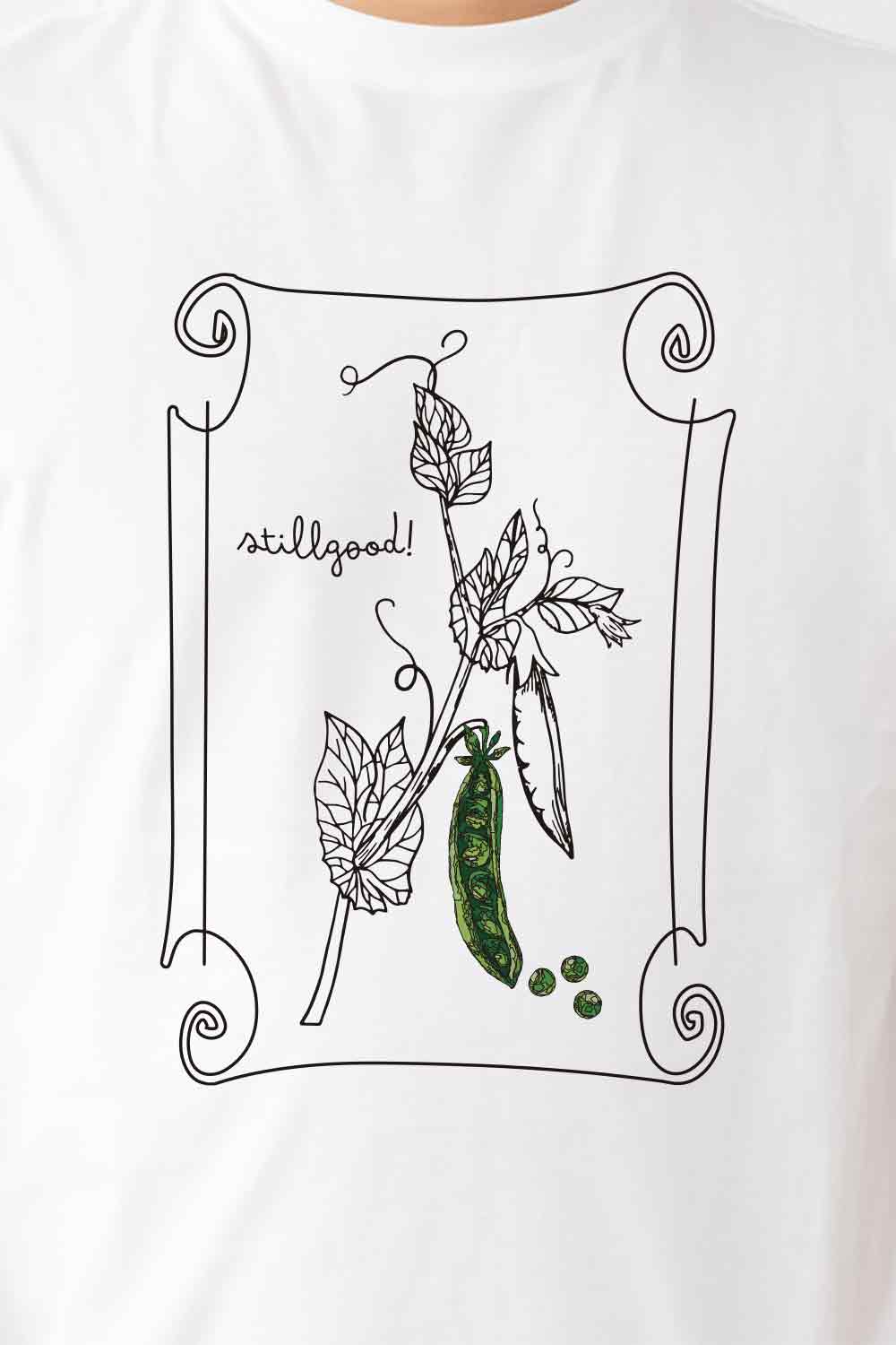 【Still good!】スナップ・ビーナッツTシャツ - Snap Beans Tee/cotton 100%/size:S-XXL