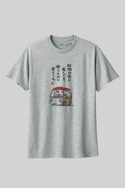 【Still good!】×【ヤポンスキーこばやし画伯】つぎへ進もうTee / cotton 100% / size:S-XXL
