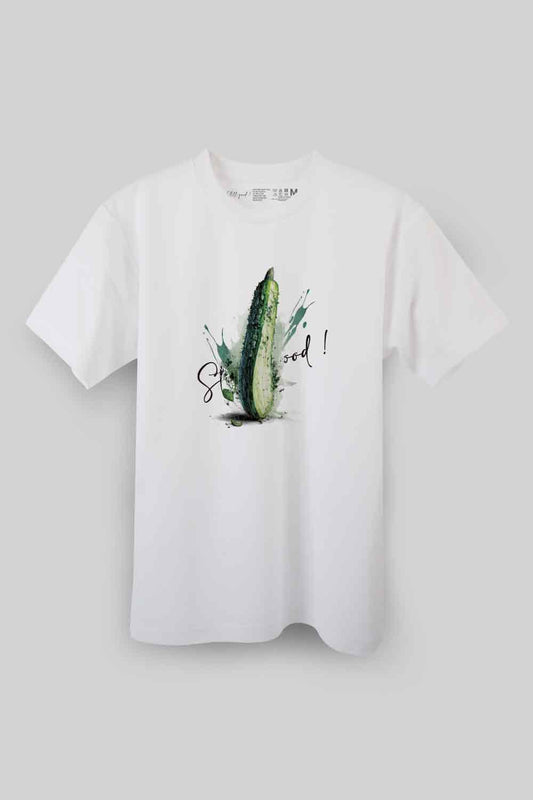 【Still good!】ビッグサイズ！/大きくなりすぎたキュウリTシャツ -Oversized Cucumber Tee/cotton 100%/size:S-XXL