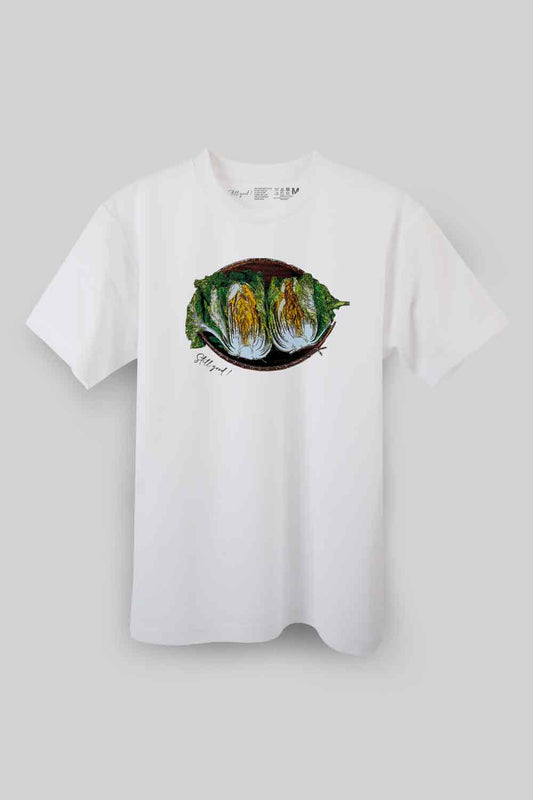 【Still good!】ざる干し白菜Tシャツ - Dried Napa Cabbage Tee / コットン100% / サイズ:S-XXL