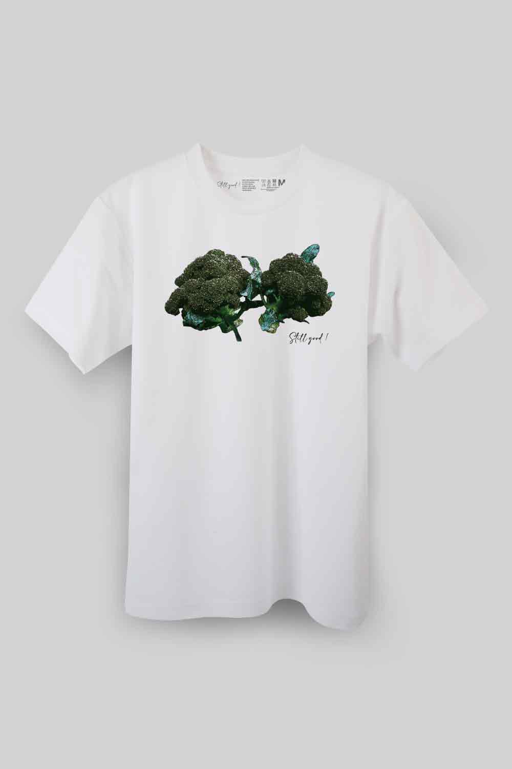 【Still good!】自然の恵み、栄養満点の規格外ブロッコリーTシャツ -Broccoli Goodness Tee/cotton 100%/size:S-XXL