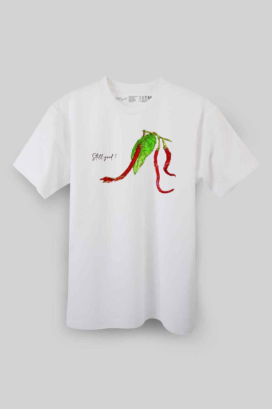 【Still good!】スパイスをきかせるならこの一枚！/熱い気持ち唐辛子Tシャツ -Hot Chili Tee/cotton 100%/size:S-XXL