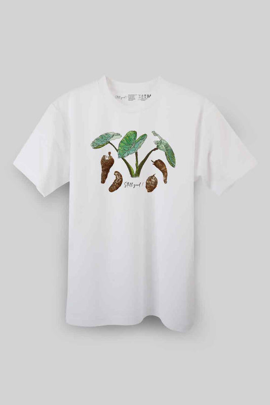 【Still good!】昔ながらの美味しさ！/不揃い里芋Tシャツ -Traditional Taro Tee/cotton 100%/size:S-XXL