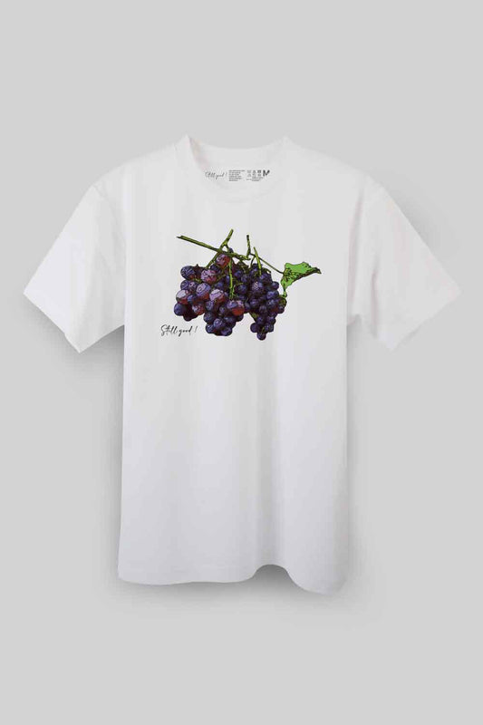 【Still good!】自然の営みが生んだ不揃のぶどう- Homegrown Grapes Tee/cotton 100%/size:S-XXL