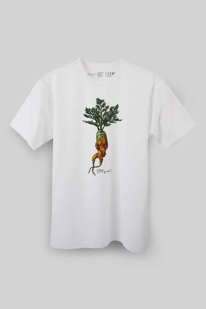 【Still good!】個性的な一枚！/待ち人ニンジンTシャツ -Waiting Carrot Tee/cotton 100%/size:S-XXL