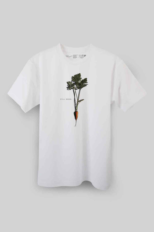 【Still good!】小さいけれど栄養たっぷり！/小さなニンジンTシャツ -Tiny Carrot Tee/cotton 100%/size:S-XXL