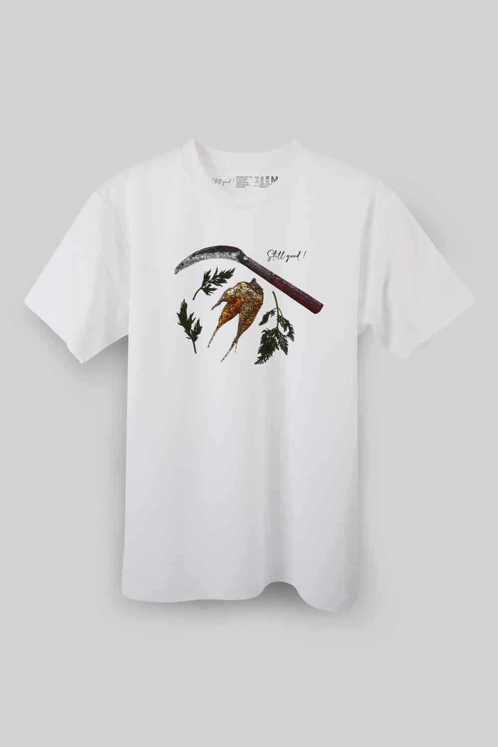 【Still good!】野菜の魂！/立ち向かう侍ニンジンTシャツ -Samurai Carrot Tee/cotton 100%/size:S-XXL